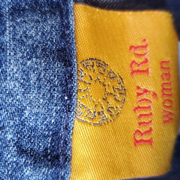 Ruby Rd 78% cotton 4 pocket jeans size 24 inseam 28 - Picture 5 of 8